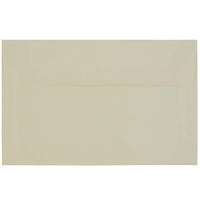 JAM Paper A10 Strathmore Invitation Envelopes - 6" x 9.5" - Natural White Laid - 50 Pack (23565I)-Natural White Laid Strathmore Paper Envelope