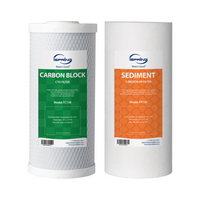 iSpring F2WGB21B WGB21B Whole House Replacement Filter 2-Piece Set-Premium Quality Material and Multi - Layer Density Tech: Complying strictly with fda standard (cfr - Part 177) and tested by independent third party against NSF/ANSI standard((NSF/ANSI 42) for material safety and water quality, iSpring premium 5 - micron polypropylene sediment filter (FP15B) captures dirt, sand, silt, dust, rust, and scale particles and extends the life of CTO carbon block filter. The polypropylene construction provides supe