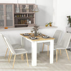 HOMCOM 47" Modern Dining Table with Wood Effect - Oak-Compact design fits small spaces with style and function