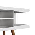 Manhattan Comfort Utopia 70.47" Modern TV Stand - White Matte-Includes 3 Center Shelves and 2 Large Open Side Compartments