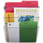 Storex Unbreakable Wall Pockets Letter - Clear - 3 Pack-9