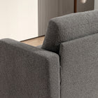 HOMCOM 54.3" Loveseat Sofa with Cushions - Dark Grey-Easy assembly in 30 minutes