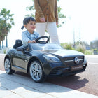 Aosom 12V Mercedes SLC 300 Kids Electric Ride-on Car with Remote Control - Black-Monitors show how much power is remaining 