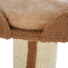 PawHut 36" Cat Tree with Sisal Mat Scratching Post and Cushion Bed - Brown-Colour: Brown 