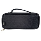 Hilroy Grid Case Zipper Pencil Pouch - Black-Interior mesh pocket