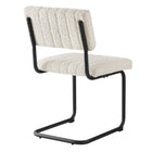 Modway Parity Boucle Dining Side Chairs - Black/Ivory - 2 Pack-8