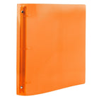 JAM Paper Plastic 3 Ring Binder, 1.5", Orange, 2 Pack-Dimensions: 11.5 x 10.5 x 1.5