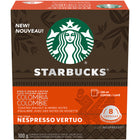 Nespresso Starbucks Vertuo Columbia Capsules - 8 Pack-100% arabica coffee beans