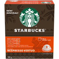 Nespresso Starbucks Vertuo Columbia Capsules - 8 Pack-100% arabica coffee beans