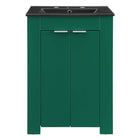 Modway Maybelle 24" Bathroom Vanity - Green/Black-Modern Bathroom Vanity