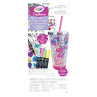 Crayola Creations, Confetti Tumbler-Includes tumbler, 3 design sheets, 8 grams of confetti & 4 Crayola washable gel markers