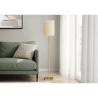 Monarch Specialties 62" H Contemporary Floor Lamp - Brass Metal / Ivory / Cream Shade-A convenient pull chain for an easy on/off mechanism holds a single light bulb up to 100W (not included) to easily illuminate a space and create an inviting ambiance