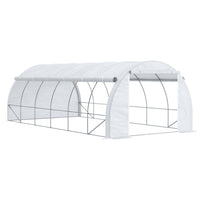 Outsunny Large Walk-in Greenhouse - 20' x 10' x 6' - Winter greenhouse protects plants from cold and birds
 