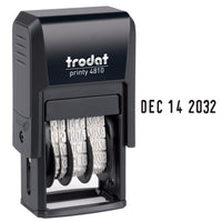 Trodat 4810 Printy Self-Inking Line Dater - English-Compact, self-inking dater