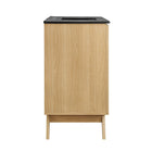 Modway Soma 36" Bathroom Vanity - Oak/Black-Wood Grain Finish