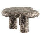 Modway Elowen Outdoor Faux Marble Coffee Table - Dark Emperador Marble-Assembly Required