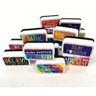 Ashley Productions Non-Magnetic Mini Whiteboard Erasers - Motivational/Character Building - 16 Pack-Keep in a small bucket, box or drawer