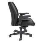 Nightingale Presider Mid Back Executive Chair - Black-Height adjustable arms with polyurethane arm pads