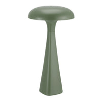 Xtricity Chanterelles Decorative LED Portable Touch Table Lamp - Green-Acrylic lamp body with decorative mushroom design