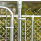PawHut Dog Exercise Pen Enclosure - 172.2 sq. ft.- Silver-Note: The product is large and relatively heavy, so it is recommended that 2-3 people install it