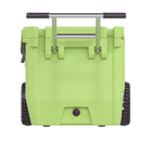 RovR RollR 60 Quart Wheeled Hard Cooler with Tow Handle - Matcha-Dual MotoGrip Handle makes for easy towing, increased leverage, and it’s offset designs keeps your heels safe from knocks
