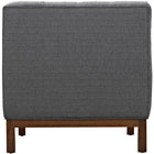 Modway Panache Upholstered Fabric Armchair - Grey-5