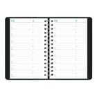 Blueline 2027 Two-Day Diary, Twin-Wire Binding, 8" x 5", Bilingual, Black-Note box on each page
