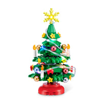 Max Bricks 185-Piece Max Build More Premium Bricks LED Christmas Tree-Premium Bricks LED Christmas Tree lets builders create a festive, multi-colour holiday centrepiece complete with ornaments, candles, and a star topper