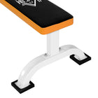 Soozier Multipurpose Workout Weight Bench Flat Barbell Bench Home Gym Utility Board-Padded PU bench cushion gives optimal support 