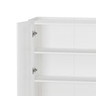 Manhattan Comfort Abbey Modern Bookcase and Sideboard - White - Set of 2-Tray Top Design Adding Functionality and Sophistication to this Product