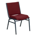 Flash Furniture HERCULES Series Heavy Duty Stack Chair - Burgundy Patterned Fabric-Contemporary Style