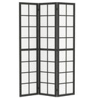 HOMCOM 3 Panel Freestanding Room Divider for Bedroom - Black-Adds instant privacy in bedrooms, offices, or any room 
