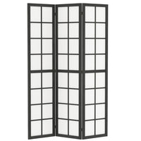 HOMCOM 3 Panel Freestanding Room Divider for Bedroom - Black-Adds instant privacy in bedrooms, offices, or any room 
