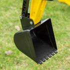Aosom Kids Pedal Ride-On Excavator - Yellow-Colour: Yellow 