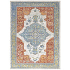 Modway Citlali Distressed Southwestern Aztec Area Rug - 8 ft W x 10 ft L - Multicolored-Colorful Southwestern Aztec Area Rug