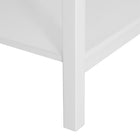 HOMCOM Modern 15.4" Nightstand - White-Made of MDF board for reliable use