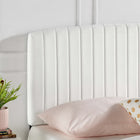 Modway Rebecca Performance Velvet Full/Queen Headboard - White-Solid Wood and Particleboard Frame