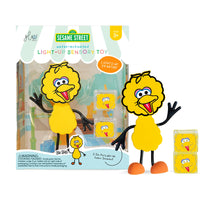 Glo Pals Licensed Characters - Big Bird-Includes 2 reusable Light-Up Cubes