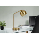Monarch Specialties - Luminaire - 19 po H Lampe De Table - Métal D'Or - Abat-Jour Doré - Contemporain-Lorsque vous placez cette lampe sur un bureau, une table de nuit ou une table d'appoint, l'interrupteur à bascule marche/arrêt est facile d'accès sur le cordon transparent de 6 pieds