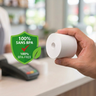 Eddie's Thermal Paper Roll - 3-1/8" x 200' - 100 Pack (BPA Free)-Dimensions: 3-1/8"W x 200ft L x 2-1/2"D