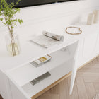 Nexera TV-Stand Nauraa - Natural Maple/White-6