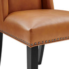 Modway Baron Vegan Leather Dining Chair - Tan-8