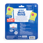 Educational Insights My First Walkie Talkies - Set of 2-Includes: Two walkie talkies with wrist straps and 300 foot range (90 meters), guide, and bonus Spark More Play™ content. Features a single button for easy use and private radio channel for safe communication