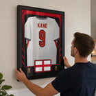 Frameworth Official FIFA World Cup 2026 England Harry Kane Framed Replica Jersey - 25.75" x 33.75"-Arrives ready to hang and makes a standout gift for soccer fans and collectors.