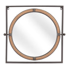 Zuo Capell Mirror - Antique Grey-Hangs vertically only