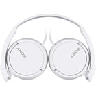 SONY MDRZX110W Over-Ear Headphones - White-Swivel, folding design. Compact for portability yet affording listening flexibility, the swivel, folding earpads let you enjoy music in many ways