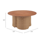 Zuo Soka Coffee Table - Natural-6