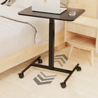 ShoppingAll Pneumatic Height Adjustable Mobile Sit-Stand Desk Laptop Computer Cart - Black-EASY ASSEMBLY: All Hardware Required For Assembly Are Included In The Package.
