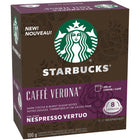 Nespresso Starbucks Vertuo Caffe Verona Capsules - 8 Pack-Bold and full-bodied, Caffe Verona is a dark roast coffee with a profile level intensity of 10 and has notes of dark cocoa and caramelized sugar