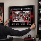 Frameworth Carolina Hurricanes 16" H x 20" Frame 2026 Stanley Cup Champions Team Celebration Framed Wall Art 16" x 20" W Frameworth - Licensed-Product-type accurate build: Clear protective front helps preserve the printed display while keeping the framed artwork ready for everyday wall display